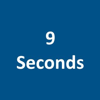 9 seconds average job dispatch time